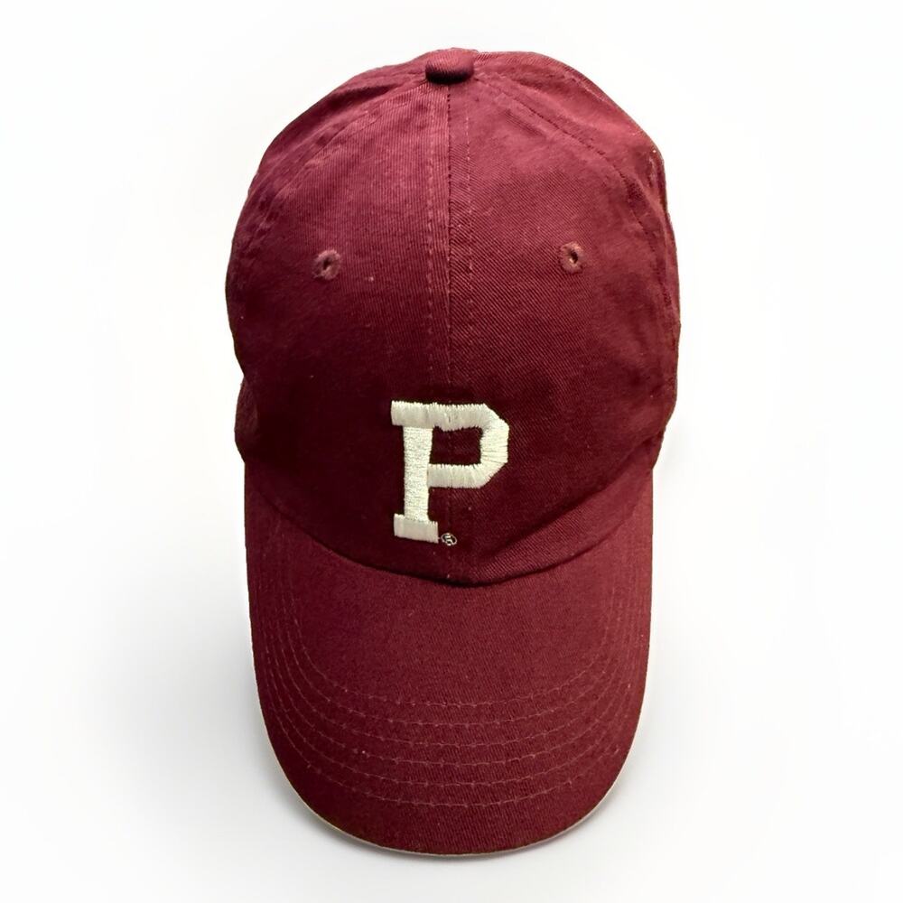 Portland Gear Mens Maroon “P” Oregon Map Wool Blend Leather Strapback Hat Cap
